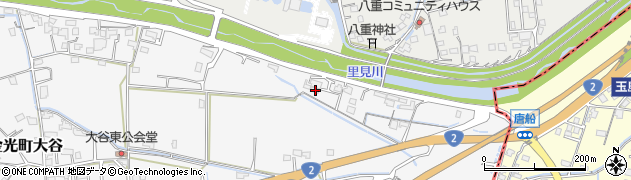 岡山県浅口市金光町大谷2422周辺の地図