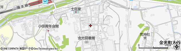岡山県浅口市金光町大谷302-16周辺の地図