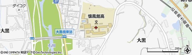 大阪府立懐風館高等学校周辺の地図