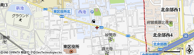 大阪府堺市東区日置荘北町6周辺の地図