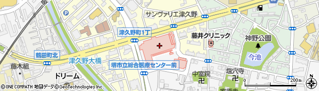ファミリーマート堺市立総合医療センター店周辺の地図