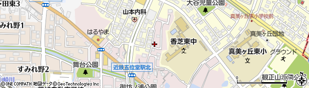 奈良県香芝市瓦口538周辺の地図