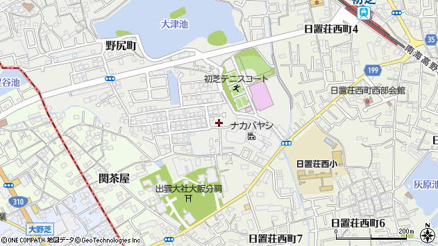 〒599-8116 大阪府堺市東区野尻町の地図