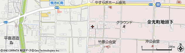 岡山県浅口市金光町地頭下521周辺の地図