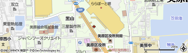 トイレつまり解決・水の生活救急車　堺市美原区エリア専用ダイヤル周辺の地図