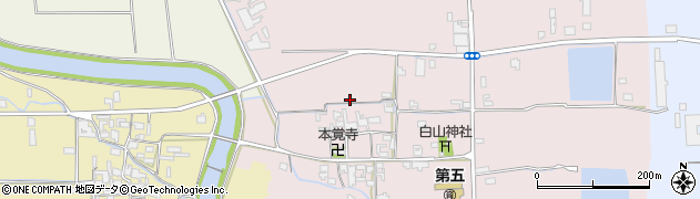 奈良県桜井市豊前周辺の地図