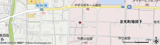 岡山県浅口市金光町地頭下531周辺の地図