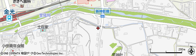岡山県浅口市金光町大谷1736周辺の地図