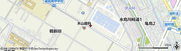 岡山県倉敷市連島町鶴新田1202周辺の地図