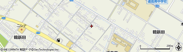 岡山県倉敷市連島町鶴新田558周辺の地図