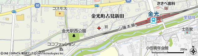 岡山県浅口市金光町占見新田307周辺の地図