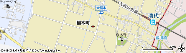 三重県松阪市稲木町周辺の地図
