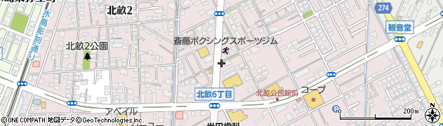 岡山県倉敷市北畝周辺の地図
