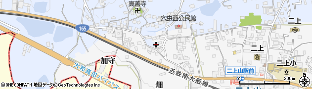 奈良県香芝市畑425周辺の地図