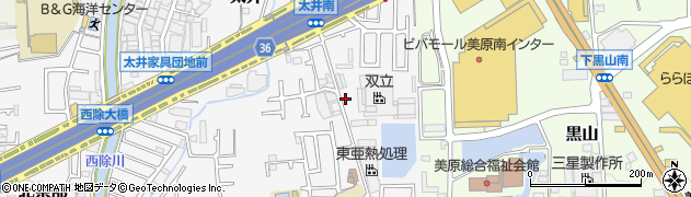 大阪府堺市美原区太井665周辺の地図