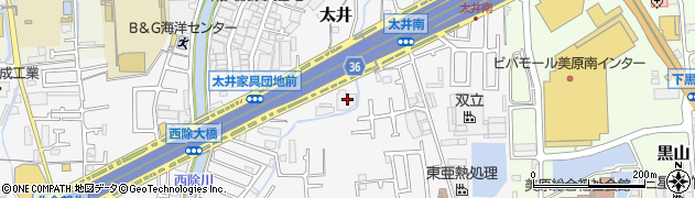 大阪府堺市美原区太井506周辺の地図