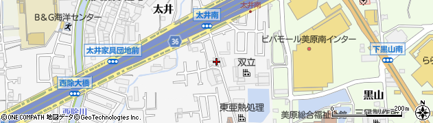 大阪府堺市美原区太井662周辺の地図