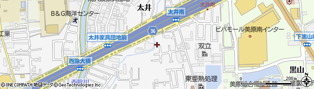 大阪府堺市美原区太井540周辺の地図