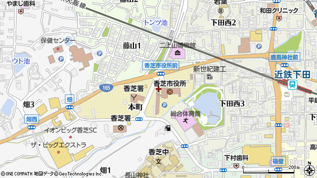 〒639-0244 奈良県香芝市本町の地図