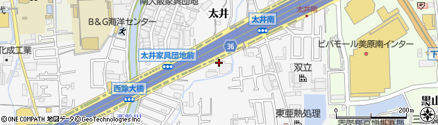 大阪府堺市美原区太井507周辺の地図