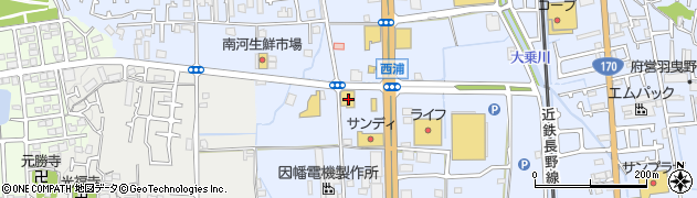 羽曳野ジャパン周辺の地図