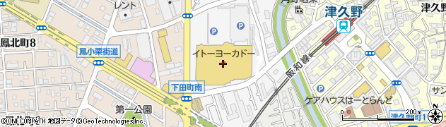 リンガーハットイトーヨーカドー津久野店周辺の地図