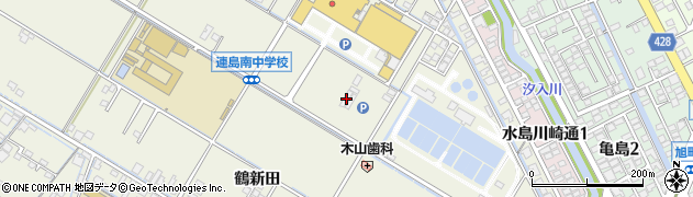 岡山県倉敷市連島町鶴新田1214周辺の地図