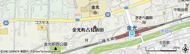 岡山県浅口市金光町占見新田291周辺の地図