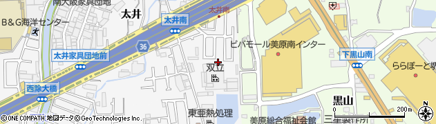 大阪府堺市美原区太井647周辺の地図