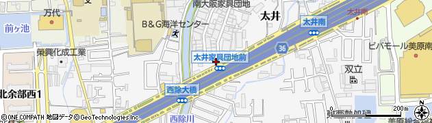 大阪府堺市美原区太井515周辺の地図