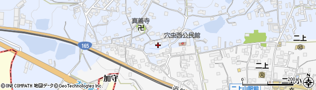 奈良県香芝市穴虫1378周辺の地図