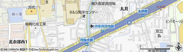大阪府堺市美原区太井479周辺の地図