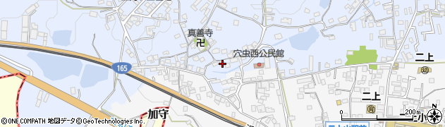 奈良県香芝市穴虫1377周辺の地図