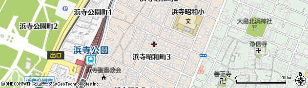 大阪府堺市西区浜寺昭和町周辺の地図