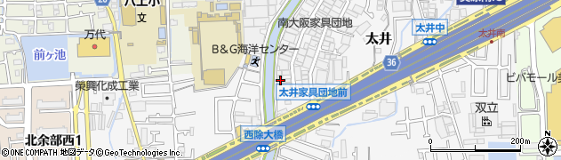 大阪府堺市美原区太井478周辺の地図