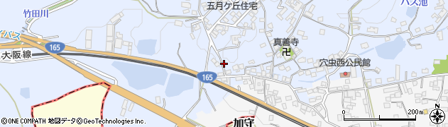 奈良県香芝市穴虫1932周辺の地図