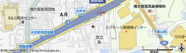 太井3号公園周辺の地図