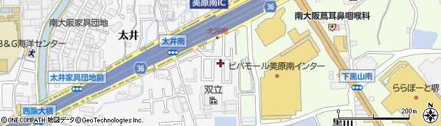 大阪府堺市美原区太井627周辺の地図