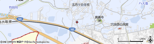 奈良県香芝市穴虫1941周辺の地図