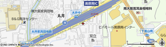 大阪府堺市美原区太井560周辺の地図