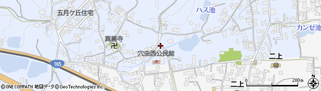 奈良県香芝市穴虫1356周辺の地図