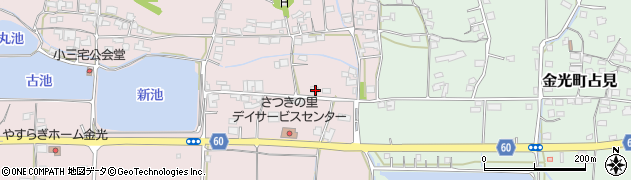 岡山県浅口市金光町地頭下854周辺の地図