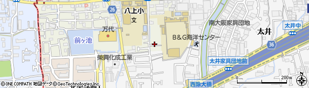 大阪府堺市美原区大饗114周辺の地図