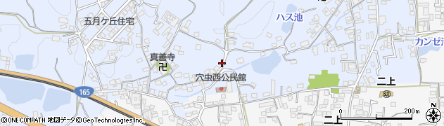奈良県香芝市穴虫1481周辺の地図