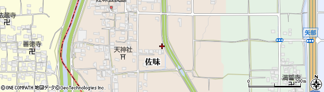 奈良県田原本町（磯城郡）佐味周辺の地図