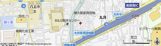 大阪府堺市美原区太井702周辺の地図