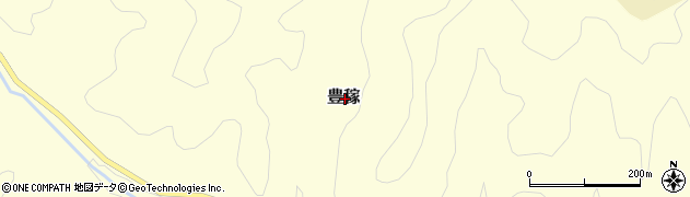 島根県鹿足郡津和野町豊稼周辺の地図