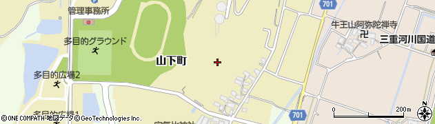 三重県松阪市山下町周辺の地図