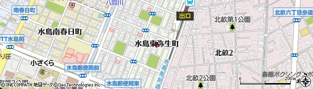 岡山県倉敷市水島東弥生町周辺の地図