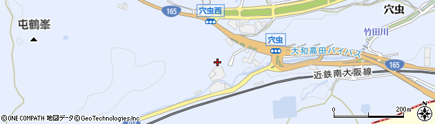奈良県香芝市穴虫2234周辺の地図